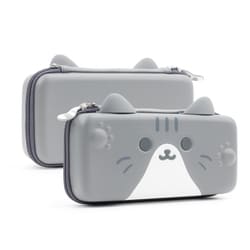 G-NS-HC-TCE-GA [Switch/EL用 ネコミミ6CM 収納ケース グレー]