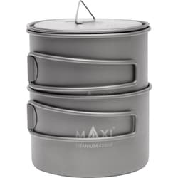 チタンボウル 420ml チタンポット 750ml セット MAXI CB-750 [アウトドア 調理器具 クッキングツール 鍋]
