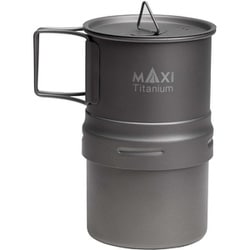 チタンコーヒーメーカー 折り畳み式ハンドル付 MAXI ACM-01 [アウトドア 調理器具 クッキングツール]