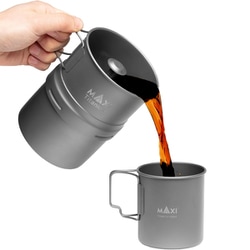 新品 MAXI マキシ チタンコーヒーメーカー 400ml MAXI マキシ チタンコーヒーメーカー 400ml MAXI Coffee Maker