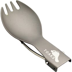 スポーク 折りたたみチタンスポーク 小 TOAKS SLV-16 [アウトドア 調理器具 クッキングツール カトラリー 食器]