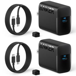 Anker Charger （45W） with USB-C ＆ USB-Cケーブル 2個セット ブラック B2653112