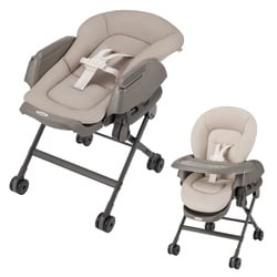 ネムリラ Fit AQ ベージュ（BE） [ベビーラック＆ベビーチェア ハイ＆ローラック 手動タイプ 新生児～4才頃まで]