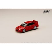 HJ642032AR 1/64 三菱 ランサー GSR エボリューション 5 CP9A 1998 マッドフラップ付き パルマーレッド [ダイキャストミニカー]