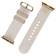 669-977392 [Apple Watch 41/38mm用 クリアカラーバンド グレージュ]