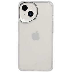 669-977491 [iPhone 15/14/13用 クリアカラー耐衝撃ハードケース シルバー・クリア]