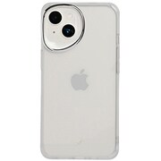 669-977491 [iPhone 15/14/13用 クリアカラー耐衝撃ハードケース シルバー・クリア]