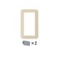 WTC7301F [コスモシリーズワイド21 ラウンド用簡易耐火用スイッチプレート シングルスイッチ用 ベージュ 1個]