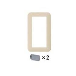 WTC7301F [コスモシリーズワイド21 ラウンド用簡易耐火用スイッチプレート シングルスイッチ用 ベージュ 1個]