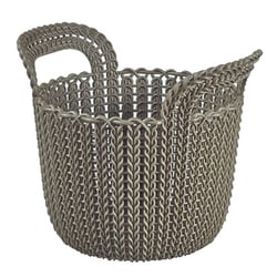 knit ニット ラウンドバスケット 3L ブラウン CV-006