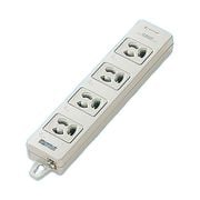 WCH24043H [マグネット付 OAタップ 接地15A抜け止め形 4コ口 電源表示付 コードなし グレー 1個]