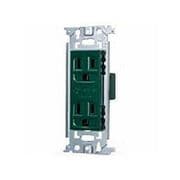 WN1512GK [埋込接地ダブルコンセント 緑 1個]