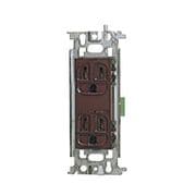 WN1518A [埋込アース付ダブルコンセント チョコ 1個]