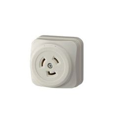 WK2520W [引掛露出コンセント 接地2P ミルキーホワイト 1個]