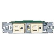 WCF2066WK [器具用フルカラー接地ダブルコンセント 横形 ミルキーホワイト 1個]