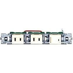 WCF2113W [器具用フルカラー3P コンセント×2、スイッチB×1 ミルキーホワイト 1個]