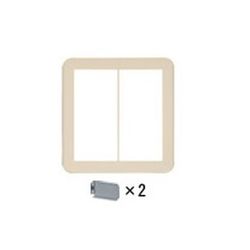 WTC7324F [コスモシリーズワイド21 ラウンド用簡易耐火用スイッチプレート シングルスイッチ＋トリプルスイッチ用 ベージュ 1個]