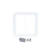 WTC7324W [コスモシリーズワイド21 ラウンド用簡易耐火用スイッチプレート シングルスイッチ＋トリプルスイッチ用 ホワイト 1個]