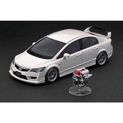 IG2833 1/18 ホンダ シビック FD2 TYPE R ホワイト With Engine [レジンキャストミニカー]