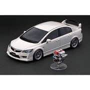 IG2833 1/18 ホンダ シビック FD2 TYPE R ホワイト With Engine [レジンキャストミニカー]