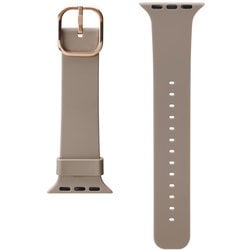 PG-AW41SC03BE [Apple Watch 41/40/38mm用 シリコンバンド ベージュ]