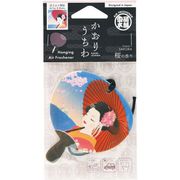 KHP0101 エアーフレッシュナー かおりうちわ 富士山と舞妓 [芳香剤]