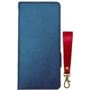 AC-AQW4-PB2 BLR [AQUOS wish4 ソフトレザー手帳型ケース BOOK TYPE CASE for AQUOS wish4 便利なショートストラップ（RD）付 ブルー（BL）]
