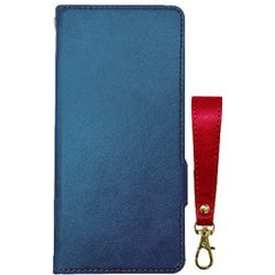 AC-WE2-PB2 BLR [arrows We2 ソフトレザー手帳型ケース BOOK TYPE CASE for arrows We2 便利なショートストラップ（RD）付 ブルー（BL）]