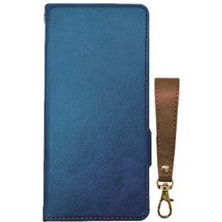 AC-WE2-PB2 BLC [arrows We2 ソフトレザー手帳型ケース BOOK TYPE CASE for arrows We2 便利なショートストラップ（CA）付 ブルー（BL）]