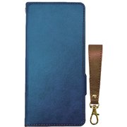 AC-WE2-PB2 BLC [arrows We2 ソフトレザー手帳型ケース BOOK TYPE CASE for arrows We2 便利なショートストラップ（CA）付 ブルー（BL）]