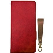 AC-WE2-PB2 RDC [arrows We2 ソフトレザー手帳型ケース BOOK TYPE CASE for arrows We2 便利なショートストラップ（CA）付 レッド（RD）]