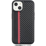 AC-P22-EGP RD [iPhone14用 カーボン調 耐衝撃背面ケース レッド（RD）ライン]