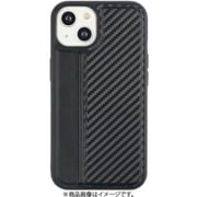AC-P22-EGP BK [iPhone14用 カーボン調 耐衝撃背面ケース ブラック（BK）ライン]