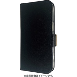 AC-P22-ESY BK [iPhone14用 シャイニー手帳型ケース ブラック（BK）]