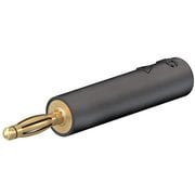 バナナプラグ変換アダプター(Φ4mmプラグ用/黒) EA707NC-96