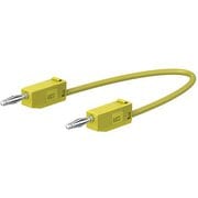 Φ2mm/150mm テストリード(スタック接続/黄) EA707NC-314