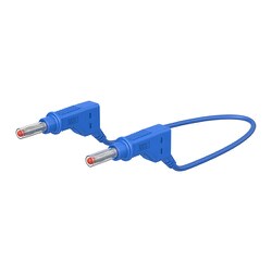 Φ4mm/1000mm テストリード（スタック接続/青） EA707NC-433