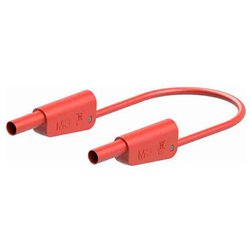 Φ4mm/500mm テストリード（スタック接続/赤） EA707NC-532