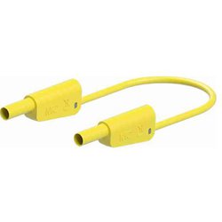 Φ4mm/500mm テストリード（スタック接続/黄） EA707NC-534