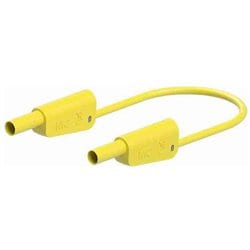 Φ4mm/500mm テストリード（スタック接続/黄） EA707NC-594