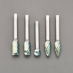 5本組 【Coated】超硬カッター（6mm軸） EA819R-1