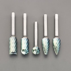 5本組 【Coated】超硬カッター（6mm軸） EA819R-6
