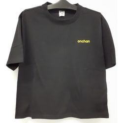 onちゃん バックプリント Tシャツ ブラック L Y544BW N9 L