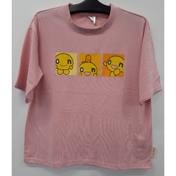 onちゃん 胸プリント Tシャツ ピンク M Y544CW 03 M