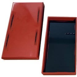 硯箱根来 朱×黒 KB414-90