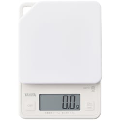 デジタルクッキングスケール 0.5g単位 表示文字高：20mm 最大計量：1kg アイボリー KJ-P11-IV