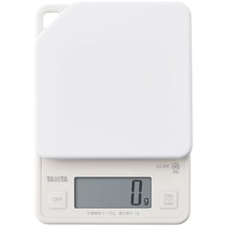 デジタルクッキングスケール 1g単位 表示文字高：20mm 最大計量：2kg アイボリー KJ-P21-IV