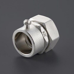 3/4”xE25 ねじ無しコネクター（ストレート/薄鋼/ステンレス） EA947SL-106