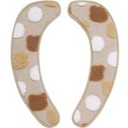 ふわりんこ 貼るタイプ 便座シート クマ ベージュ ふんわりやわらかな肌触り 洗える 抗菌・防臭・消臭加工