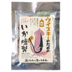 丸市岡田商店 ウイスキーのためのいか燻製 26g [海鮮珍味]